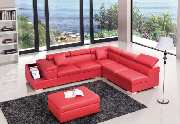 Stūra dīvāns L formas dīvāns Dīvāns Polster Sofa Mājas ainava Ādas dīvāns Paklājiņš