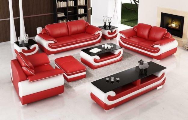 Sofa komplekts 3 + 2 + 1 sēdētspējas + pufa komplekts, mēbelētais dīvāns.