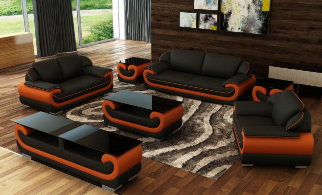 Sofa komplekts 3 + 2 + 1 sēdētspējas + pufa komplekts, mēbelētais dīvāns.
