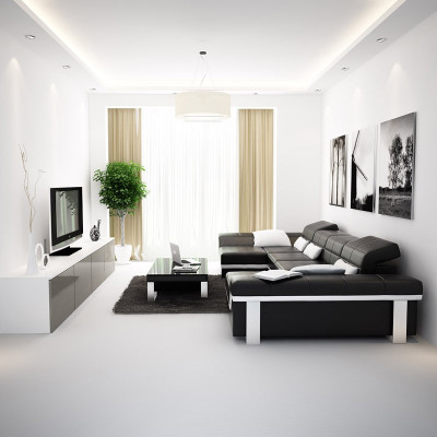 Stūra dīvāns Dīvāns Sofa Pamatne Dzīvojamais stūris Āda Stūra komplekts U forma