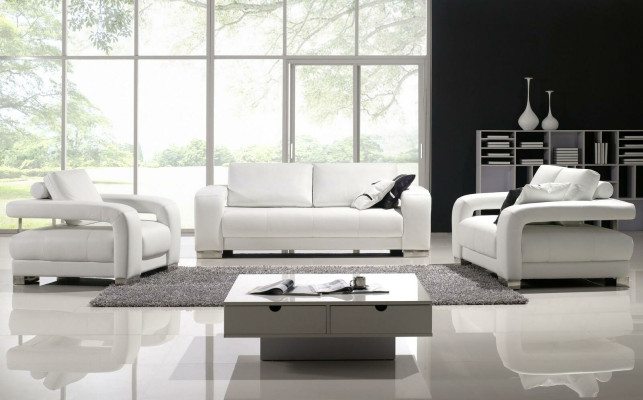 Sofas dizaina dīvāns Polster ādas 311 vietas komplekts ar dīvāna komplektiem.
