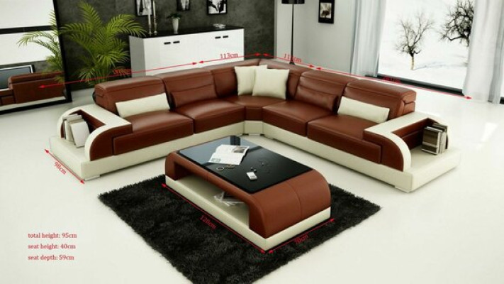 Stūra dīvāns Stūra polster Wohnlandschaft Couch Sofa Stūrgarnitūra U Form