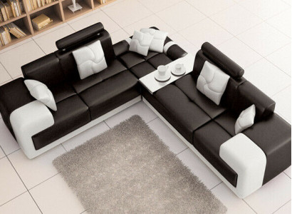 Stūra dīvāns Stūra komplekts L-formas dīvāns komplekts Polster Couch Wohnlandschaft