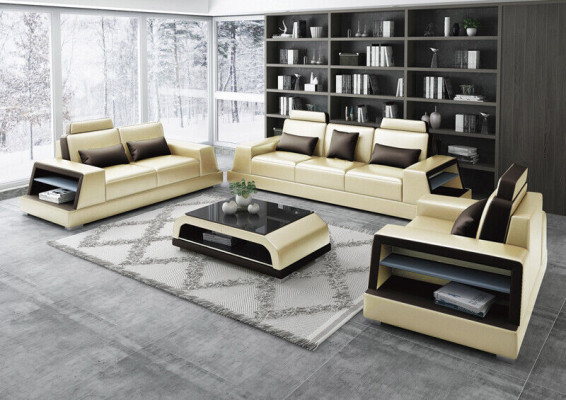 Sofa sēdēt komplekts, dizaina dīvāns, pārklājuma dīvāns, ādas mūsdienu 3+3