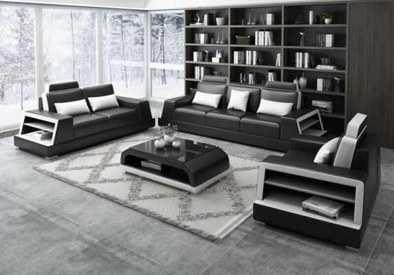 Sofa sēdēt komplekts, dizaina dīvāns, pārklājuma dīvāns, ādas mūsdienu 3+3