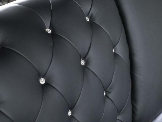 Chesterfield gulta dizains Klasiski divvietīgi ādas pārklāti guļamistabas gultas.