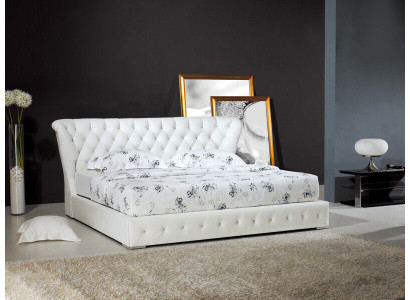 Dizainera gulta Chesterfield no ādas viesnīcas divguļamās luksusa guļamistabas gultas.