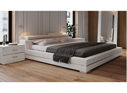 Gulta Polster dizaina luksusa divvietīga viesnīcas gulta laulībām 180x200cm dekoratīvā miega