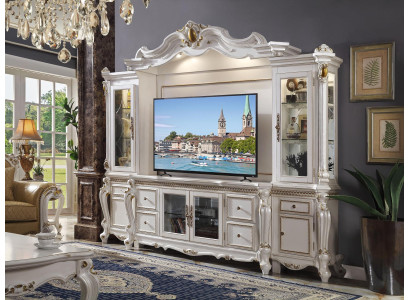 Televīzijas sienas klasisks dzīvojamais sienas komplekts īsts roku darbs koka dekoratīvais skapis plaukts