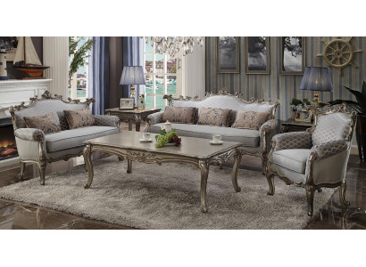 Sofas komplekts Klasiskā 321 sēdvietu dīvāns polster grupa dzīvojamās istabas sofistikētā dīvānā