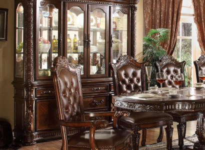 Vitrīna Stikls Bārsa Skapis Māja Skapji Baroks Sienu Plaukts Koks Vitrīne