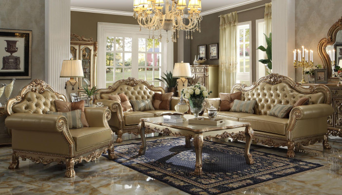 Sofas komplekts ar 3+1+1 vietām Relaksējošs dizaina mīkstajos dīvānos ar ādas apdari.