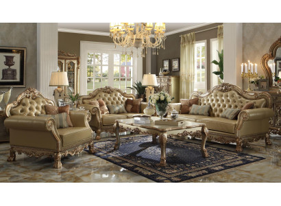 Sofas komplekts ar 3+1+1 vietām Relaksējošs dizaina mīkstajos dīvānos ar ādas apdari.