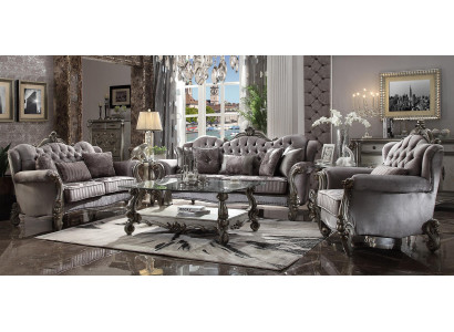 Chsterfield Sofa komplekts Jumts Piespiedu grupa Klasika 3+2+1 sēdvieta komplekts koka dīvāns
