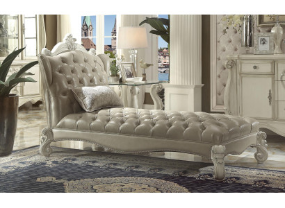 Chesterfield Chaiselongues Dīvāns Liege Chaise Kluba atpūšas gultas Lērija Tekstils jauns