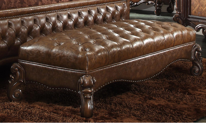 Chaiselounge Antik Stil Sofa Guļama Sofa Guļ Chaise Āda Baroks Rokoko Jauns