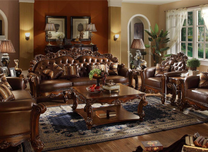 Ādas dīvāns Dīvānu komplekts Komplektācija Grupa Dīvāns Česterfīldas dīvāns Baroks