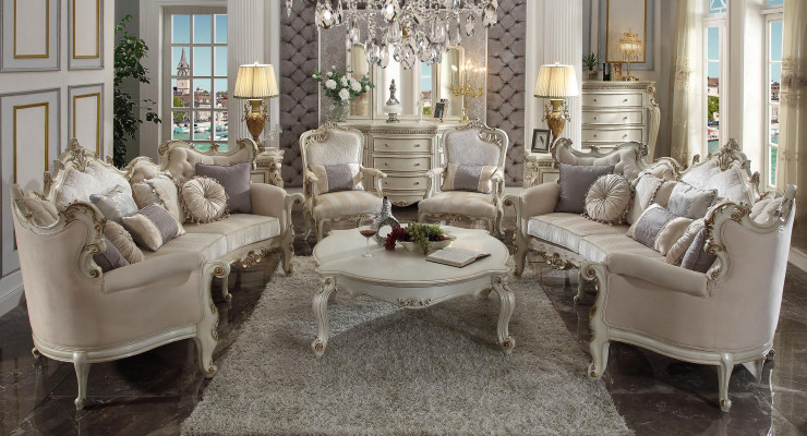 Luksusa mēbeļu sofa komplekts ar dīvānu, dīvānu, atzveltni 4+4+1+1 vietu, ar dīvānpaklāju