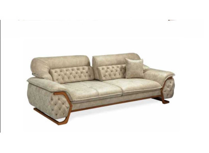 Chesterfield Regulējams atzveltnes trīsvietīgs dīvāns Luksusa mēbeles