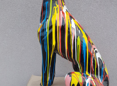 Abstrakts rakurs rokdarbs dekors mājas dekorācijas skulptūras statujas figūras suns
