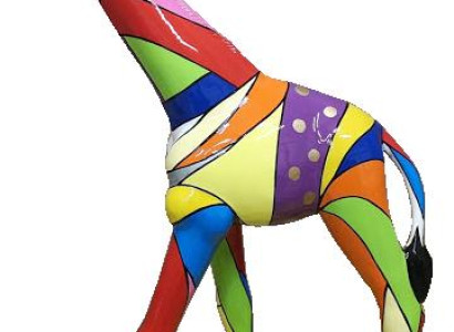 Abstraktā dizaina statuja Krāsaina skulptūra Figūras Roku tetovējums Dekoratīvās statujas