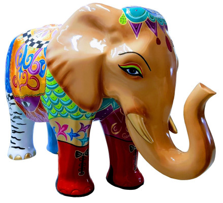 Mājas dekora skulptūras Abstraktas ziloņa dizaina statujas figūras figūra dekorācija