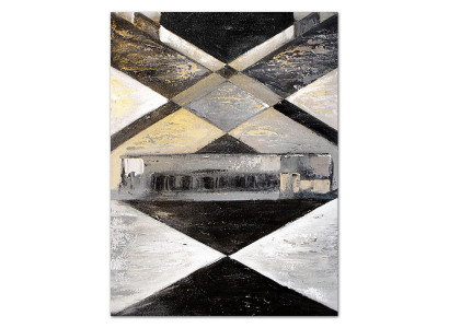 Mūsdienu māksla Abstraktā modes īstas rokdarbi rāmis Eļļas glezna 90 x 120 cm Jauns