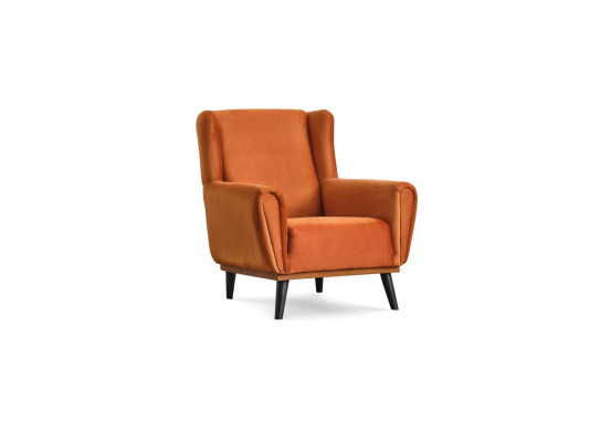 Krēsls vieninieks 1 vieta Auduma oranžs dizaina kluba krēsls Moderns