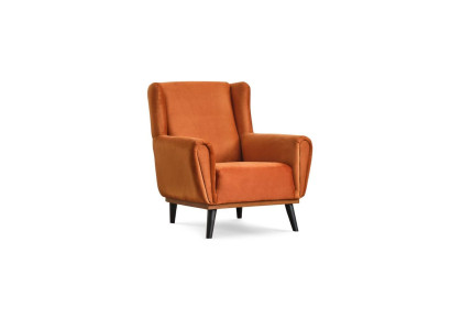 Krēsls vieninieks 1 vieta Auduma oranžs dizaina kluba krēsls Moderns