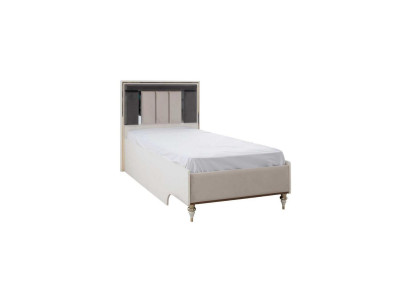 Bērnu gultiņa gultas rāmis Gulta 120cm Bērnu istabas gultas rāmis Beis Stoffs