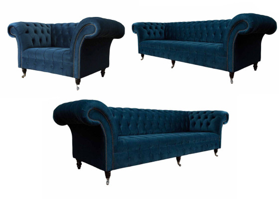 Moderns 3+3+1 sofa komplekts, viesistabas mēbele luksusa kompleksam