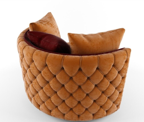 Runda krēsla Chesterfield kluba apaļā dīvāna dīvāna apaļie atpūtas krēsli polsterētais krēsls.