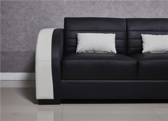 Garnitūra dzīvojamai zonai L-formā Jaunas dizaina sofa Dīvāns Stūra dīvāns + pufi Polster