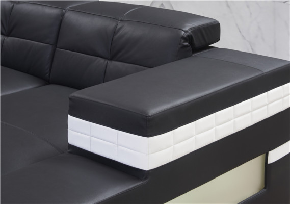 Sēdāma sofa dzīvojamās istabas apjomā U formas stūra dīvāns garnitūra polster BIG XXL dīvāns.