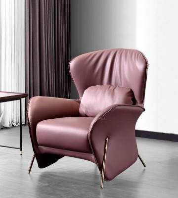 Krēsls Dizains Dīvāns Sofa Atpūta Āda Lounge Klubs Polster Sēdētājs Luksus Āda S