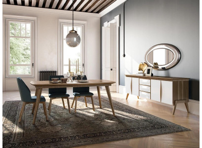 Ēdamgrupa Dizaina ēdamistabas mēbeles Baltais Luxus Komplekts Ēdamgalds 4x krēsli Galdiņš