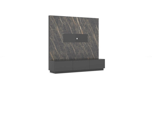 Mūsdienu pelēkais luksusa dzīvojamās sienas koka mēbeles dizaina dzīvojamā istaba iekārtojums.