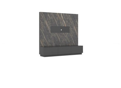 Mūsdienu pelēkais luksusa dzīvojamās sienas koka mēbeles dizaina dzīvojamā istaba iekārtojums.