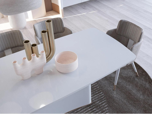 Dizaina ēdamistabas komplekts 7 gab Esstisch Modern Sideboard Baumkasten Neu Vitrine