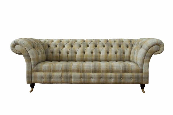 Dizainera dīvāns 3 vietas Chesterfield Polster Sofas Trīsvietīgs tekstils 240cm