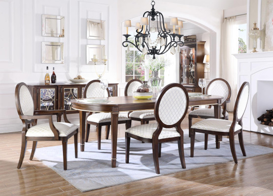 Galdiņš 4x krēsli 2x stāvlādes 8 daļu ēdamistabas komplekts grupa garnitūra