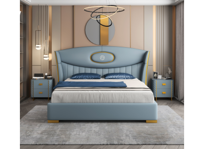 Gulta guļamistaba moderns gultas rāmis jauns gultas pārvalks dizaina luksusa mēbeles