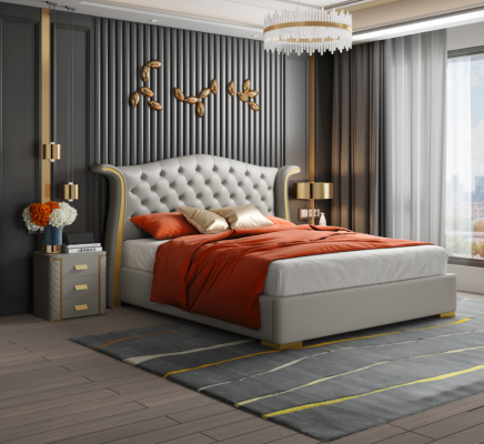 Chesterfield Divviena guļamistaba gultaspolsteris luksusa gultas 180x200cm