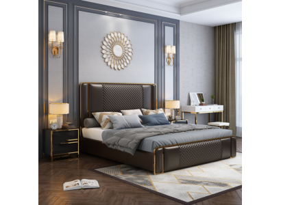 Gulta divguļamā gulta gultas mēbeles interjers guļamistabas luksuss dizains