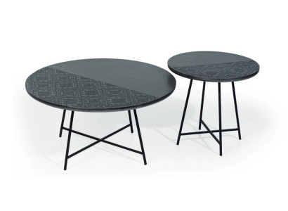 Gultas galda Moderna beistelltisch dizaina dzīvojamā istaba melns galds.