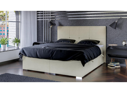 Guļamistabas gulta Polster Stoff dizains Luksusa mēbeles Divguļamma gulta Boxspring gulta