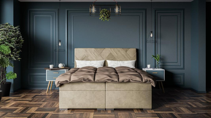 Luksusa gulta dizainera guļamistaba mūsdienīgi divguļamie gultas boxspring gultas.