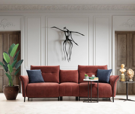 Dizainera dīvāns dzīvojamā istaba Jauns mīkstais dīvāns četrvietīgā sofa Moderna mēbele