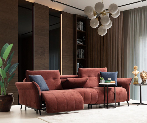 Dizainera dīvāns dzīvojamā istaba Jauns mīkstais dīvāns četrvietīgā sofa Moderna mēbele