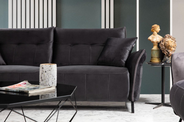 Sofas komplekts 2 gab. Dzīvojamā istaba 2 dīvāni Kanapes Trīsvietīgas modernas mēbeles